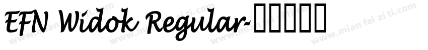 EFN Widok Regular字体转换